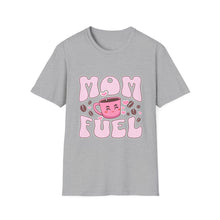 Load image into Gallery viewer, Mom Fuel T-Shirt, Cute Coffee Tee for Moms, Gift for Mother's Day, Casual Wear, Funny Mom Shirt, Unisex Softstyle T-Shirt
