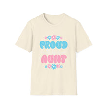 Load image into Gallery viewer, Proud Aunt T-Shirt | Unisex Softstyle Tee, Family Gift, Birthday Present, Mother's Day, Fun Casual Wear
