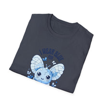 Load image into Gallery viewer, Autism Awareness Butterfly T-Shirt, Cute Unisex Tee, I Wear Blue, Support Autism, Gift for Awareness Day, Softstyle T-Shirt
