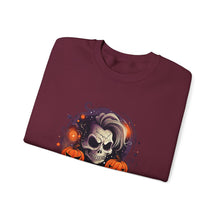 Load image into Gallery viewer, Rebel with a Cause Crewneck Sweatshirt | Halloween Sweatshirt, Unisex Fall Apparel, Cozy Casual Wear, Spooky Season Clothing, Gothic Style
