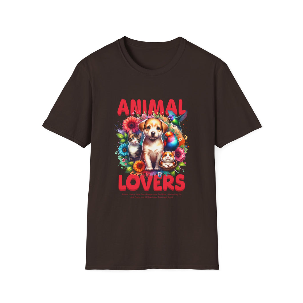 Animal Lovers Unisex T-Shirt | Perfect Gift for Pet Owners, Casual Wear, Animal Rescue Events, Birthdays, and More