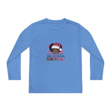 Load image into Gallery viewer, Christmas Kids Long Sleeve Tee, Just A Girl Who Loves Holiday Shirt, Children's Gift, Festive Youth Top, Winter Apparel
