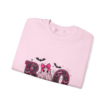 Load image into Gallery viewer, Boo Ghost Halloween Sweatshirt, Unisex Cozy Crewneck, Spooky Season Apparel, Cute Halloween Gift, Fall Fashion
