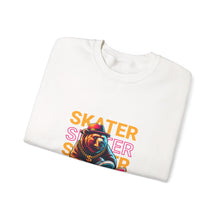 Load image into Gallery viewer, Skater Bear Crewneck Sweatshirt - Cool Aesthetic for Skate Lovers, Perfect Gift for Birthdays, Casual Wear, Unisex Sweater, Streetwear
