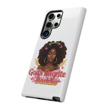 Load image into Gallery viewer, Tough Cases, Phone Case with God's Favorite Baddie, Durable Phone Case, Protective Phone Cover, Unique Cell Phone Case, Fun Phone

