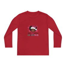 Load image into Gallery viewer, Christmas Kids Long Sleeve Tee, Just A Girl Who Loves Holiday Shirt, Children's Gift, Festive Youth Top, Winter Apparel
