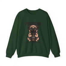 Load image into Gallery viewer, Pugcino Crewneck Sweatshirt, Cute Dog Lover Gift, Cozy Sweatshirt, Unisex Fashion, Pet Enthusiast Apparel, Perfect for Fall
