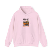 Load image into Gallery viewer, Cozy Reading Sweatshirt, Perfect for Book Lovers, Great Gift for Readers, Library Style Hooded Sweatshirt, Dead Set on Reading [...]
