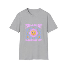 Load image into Gallery viewer, Petals of Joy T-Shirt, Flower Graphic Tee, Positive Vibe Apparel, Unisex Casual Shirt, Spring/Summer Fashion, Gift for Friends
