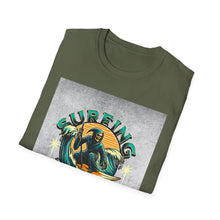 Load image into Gallery viewer, Surfing for Freedom Unisex Softstyle T-Shirt | Summer Vibe, Beachwear, Gift for Surfers, Casual Tee, Adventure Apparel
