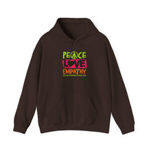 Load image into Gallery viewer, Peace Love Empathy Hoodie | Unisex Heavy Blend Sweatshirt for Comfort and Style, Ideal for Gift-Giving, Cozy Wear, and Everyday Use

