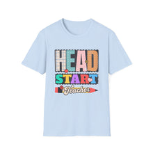 Load image into Gallery viewer, Head Start Teacher T-Shirt, Unisex Softstyle Shirt, Teacher Gift, Back to School T-Shirt, Classroom Outfit, Educational Apparel
