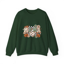 Load image into Gallery viewer, Fall Vibes Mama Sweatshirt, Cozy Crewneck for Moms, Halloween Gift, Seasonal Apparel, Autumn Fashion
