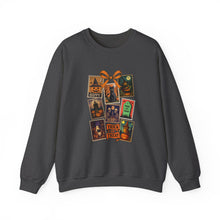 Load image into Gallery viewer, Halloween Pumpkin Sweatshirt, Cozy Fall Crewneck, Unisex Sweatshirt, Seasonal Fashion, Trick or Treat Top, Halloween Gift
