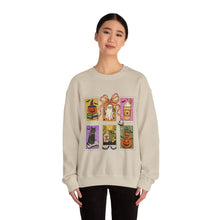 Load image into Gallery viewer, Halloween-Themed Crewneck Sweatshirt, Cozy Unisex Crew, Fall Fashion, Pumpkin Decor, Seasonal Gift, Cute Sweatshirt for October
