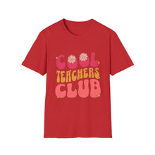 Load image into Gallery viewer, Cool Teachers Club T-Shirt, Teacher Appreciation Gift, Back-to-School Shirt, Fun Teacher Tee, Casual Classroom Attire
