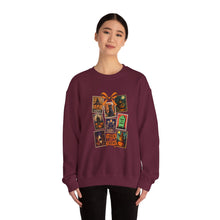 Load image into Gallery viewer, Halloween Pumpkin Sweatshirt, Cozy Fall Crewneck, Unisex Sweatshirt, Seasonal Fashion, Trick or Treat Top, Halloween Gift
