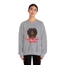 Load image into Gallery viewer, Black History African American Woman Gods Favorite Baddie Sweatshirt, Black Princess Self Love Crewneck Pullover, Unisex Heavy Blend Jumper,
