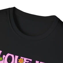 Load image into Gallery viewer, Pride Month T-Shirt, Love Is Love Graphic Tee, Unisex LGBTQ+ Apparel, Softstyle Pride Shirt, Inclusive Fashion, Celebratory Gift
