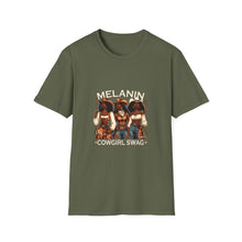 Load image into Gallery viewer, Melanin Goddess Unisex Softstyle T-Shirt, Casual Wear, Affirmation Tee, Gift for Her, Summer Essential, Black Woman Pride Shirt
