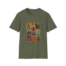 Load image into Gallery viewer, Halloween-Themed Unisex Softstyle T-Shirt, Spooky Graphic Tee, Trick or Treat Shirt, Fall Festival Apparel, Ghostly Vibe Wear
