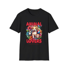 Load image into Gallery viewer, Animal Lovers Unisex T-Shirt | Perfect Gift for Pet Owners, Casual Wear, Animal Rescue Events, Birthdays, and More

