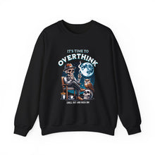 Load image into Gallery viewer, Overthinker Unisex Crewneck Sweatshirt - Cozy Gift for Deep Thinkers, Halloween, Cozy Nights, Thoughtful Apparel, Oversized Sweater
