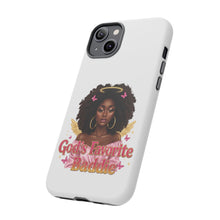 Load image into Gallery viewer, Tough Cases, Phone Case with God's Favorite Baddie, Durable Phone Case, Protective Phone Cover, Unique Cell Phone Case, Fun Phone
