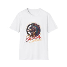 Load image into Gallery viewer, Sacred Adventures Unisex Softstyle T-Shirt, Boho Graphic Tee, Nature Lover Gift, Festival Wear, Tribal Art Shirt, Summer Style
