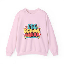 Load image into Gallery viewer, Pre-School Squad Sweatshirt, Kids Crewneck, Fun Family Apparel, Back to School Gift, Comfortable Everyday Wear
