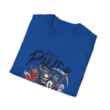 Load image into Gallery viewer, Hell Parade Graphic Tee, Unisex T-Shirt, Halloween Shirt, Spooky Vibe Apparel, Fun Shirt for Party, Casual Wear, Unique Gift
