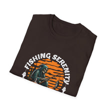 Load image into Gallery viewer, Unisex Fishing Serenity T-Shirt, Relaxed Life Tee for Fishing Enthusiasts, Outdoor Lover Gift, Casual Wear, Birthday Present, [...]
