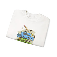 Load image into Gallery viewer, Curiosity Passion Crewneck Sweatshirt - Motivational Gift for Students, Education Inspiration, Cozy Unisex Sweater, Unique Teacher [...]
