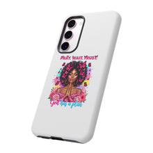 Load image into Gallery viewer, Inspirational Phone Case, Pray Wait Trust God Has a Plan, Spiritual Gift, Motivational Decor, Faith-Based Accessory
