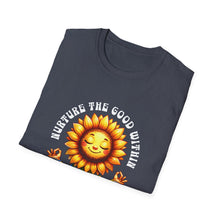 Load image into Gallery viewer, Blooming Sunflower Unisex T-Shirt - Cute, Positive Vibes for Gardening Lovers, Casual Wear, Perfect Gift for Spring Celebrations, [...]
