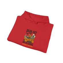 Load image into Gallery viewer, Cozy Reading Sweatshirt, Perfect for Book Lovers, Great Gift for Readers, Library Style Hooded Sweatshirt, Dead Set on Reading [...]
