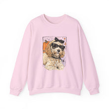 Load image into Gallery viewer, Fall Ready Dog Lover Sweatshirt, Cute Pet Apparel, Halloween Crewneck, Cozy Graphic Sweatshirt, Gift for Dog Parents, Unisex Dog Sweatshirt
