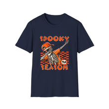 Load image into Gallery viewer, Halloween Skeleton T-Shirt, Spooky Season Tee, Unisex Softstyle Shirt, Fall Fashion, Halloween Costume Top
