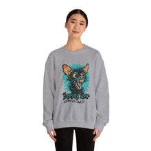 Load image into Gallery viewer, Cozy Halloween Sweatshirt, Beastly Fear Crewneck, Unisex Fall Apparel, Spooky Season Fashion, Halloween Gift Idea
