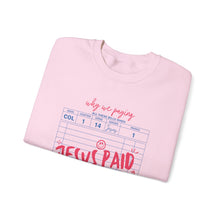 Load image into Gallery viewer, Faith-Inspired Crewneck Sweatshirt, Cozy Church Wear, Christian Apparel, Gift for Believers, Jesus Paid It All
