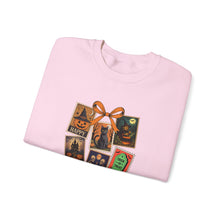 Load image into Gallery viewer, Halloween Pumpkin Sweatshirt, Cozy Fall Crewneck, Unisex Sweatshirt, Seasonal Fashion, Trick or Treat Top, Halloween Gift
