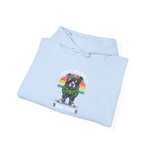 Load image into Gallery viewer, Rainbow Pride Hoodie with Cute Dog Design, Unisex Heavy Blend Sweatshirt, LGBT Gift, Cozy Casualwear, Animal Lover Apparel
