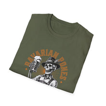 Load image into Gallery viewer, Rustic Skeleton T-Shirt, Graphic Tee for Day of the Dead, Casual Wear, Unique Gift, Halloween Shirt
