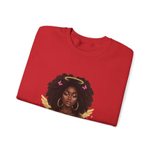 Load image into Gallery viewer, Black History African American Woman Gods Favorite Baddie Sweatshirt, Black Princess Self Love Crewneck Pullover, Unisex Heavy Blend Jumper,
