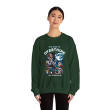 Load image into Gallery viewer, Overthinker Unisex Crewneck Sweatshirt - Cozy Gift for Deep Thinkers, Halloween, Cozy Nights, Thoughtful Apparel, Oversized Sweater
