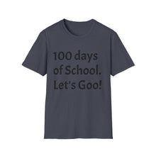 Load image into Gallery viewer, 100 Days of School Unisex Softstyle T-Shirt, Fun Teacher Shirt, Back to School, Student Gift, Classroom Celebration
