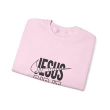 Load image into Gallery viewer, Jesus Did It Sweatshirt | Unisex Heavy Blend Crewneck | Faith Inspired Apparel, Christian Gift, Casual Wear, Motivational Sweater
