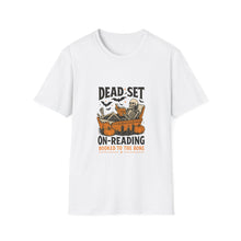 Load image into Gallery viewer, Halloween Reading T-Shirt, Funny Book Lovers Tee, Perfect for Book Clubs, Gifts for Readers, Spooky Season Apparel
