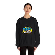 Load image into Gallery viewer, Jesus is My Superhero Sweatshirt, Unisex Crewneck, Religious Gift, Faith-Based Apparel, Inspirational Clothing, Christian Fashion
