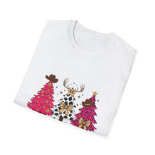Load image into Gallery viewer, Howdy Christmas Unisex T-Shirt - Festive Apparel for Holiday Cheer, Christmas Gift, Family Gathering, Fun Party Shirt, Casual Wear
